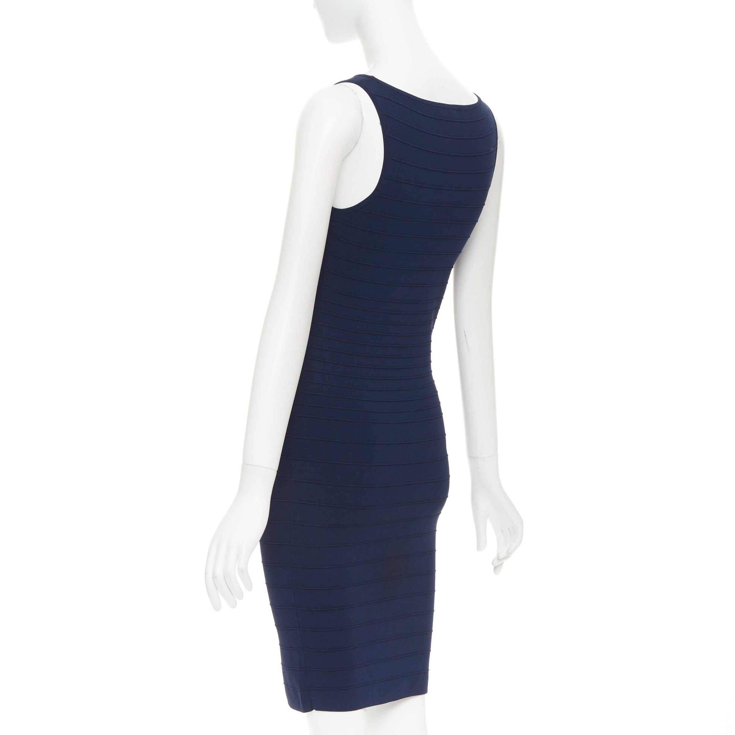 DONNA KARAN vestido bodycon cuello barco en mezcla de viscosa S en venta 1