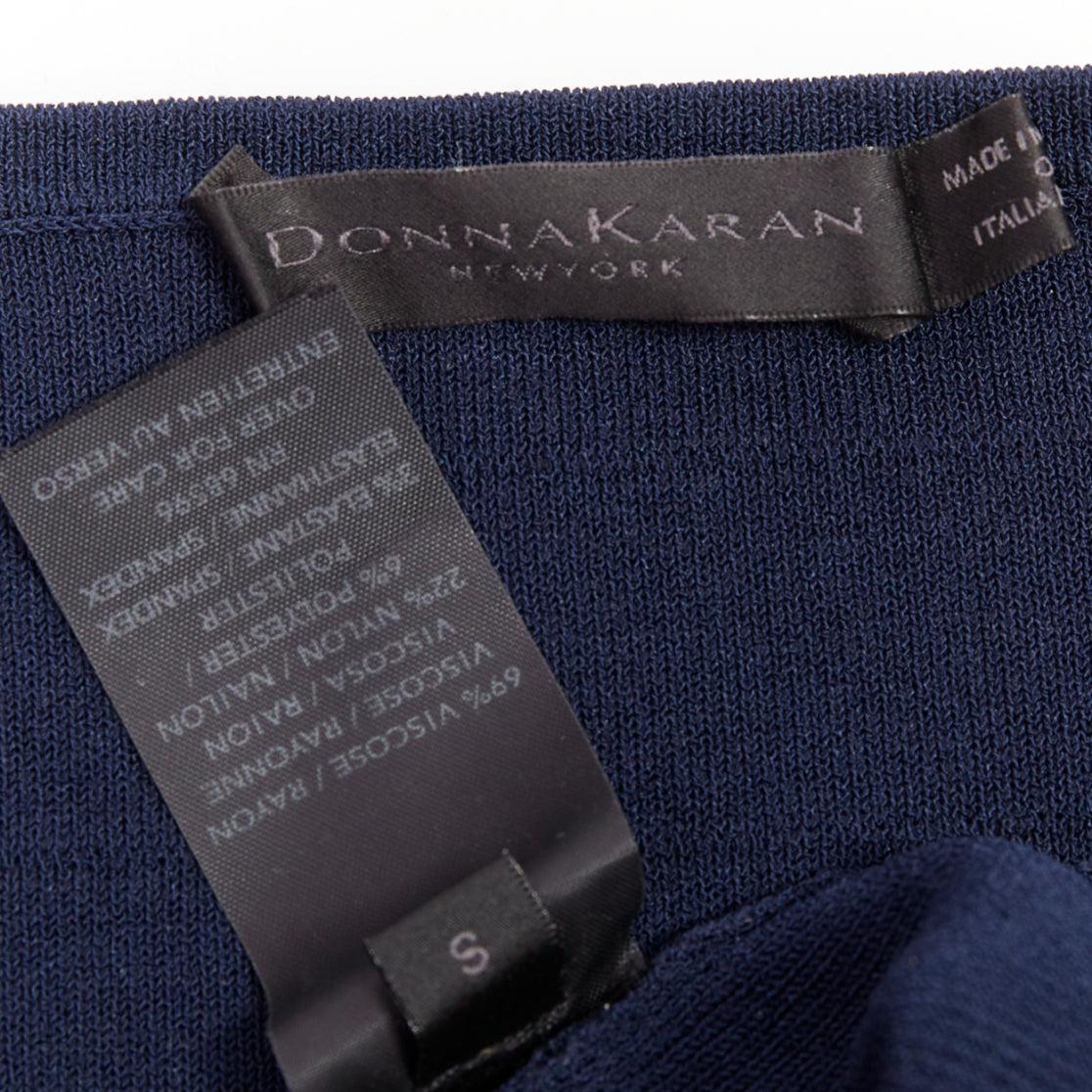 DONNA KARAN vestido bodycon cuello barco en mezcla de viscosa S en venta 3