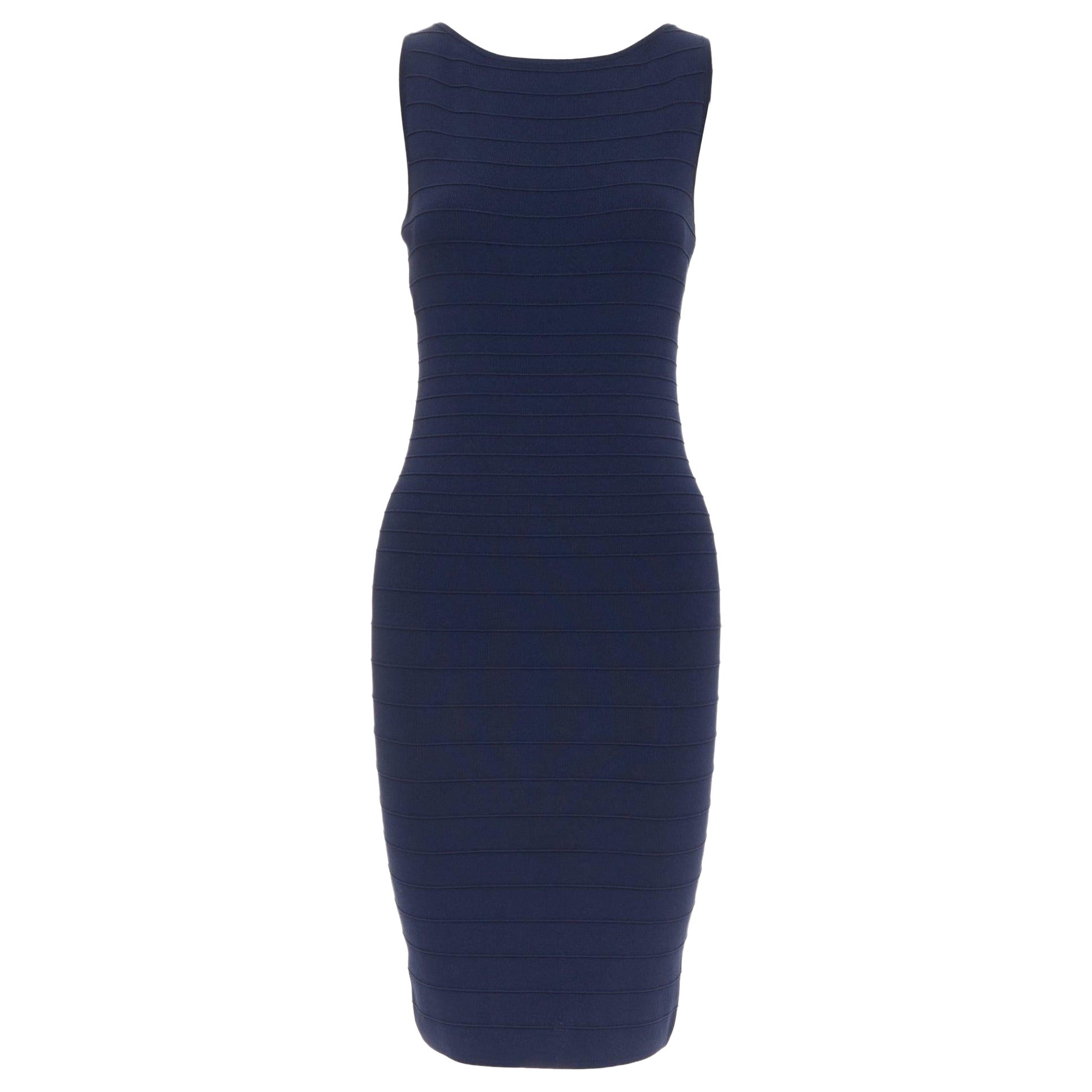 DONNA KARAN vestido bodycon cuello barco en mezcla de viscosa S en venta