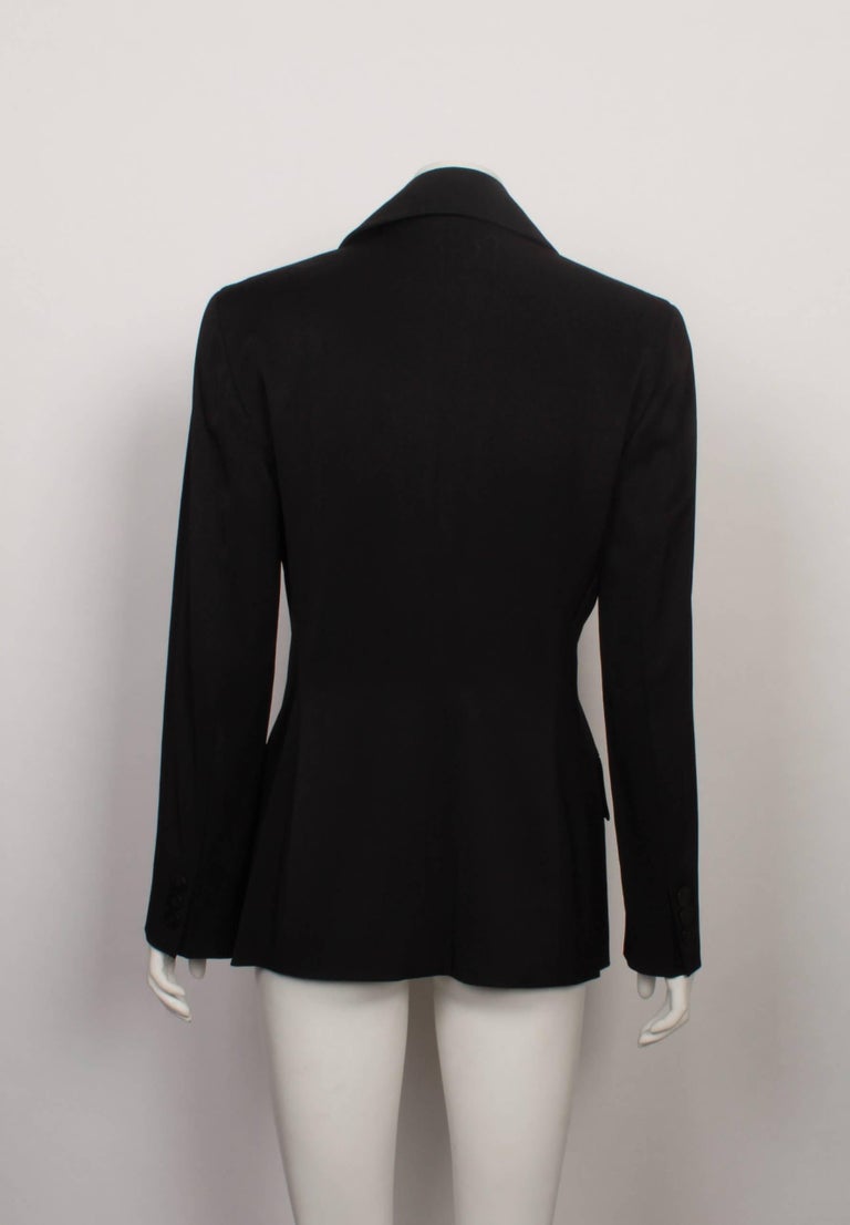 Donna Karan Black Double Breasted New York Blazer For Sale at 1stDibs ...