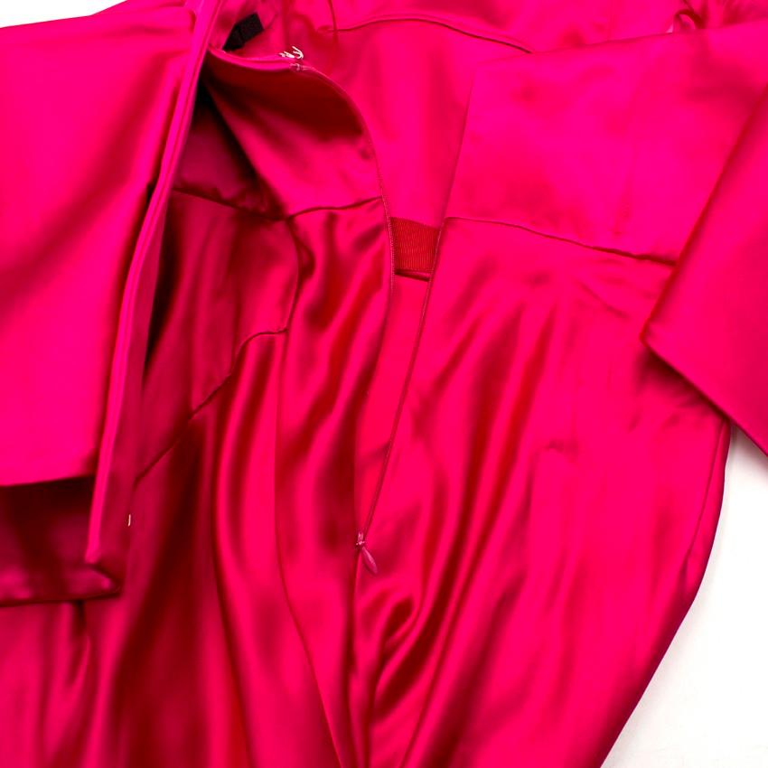Women's Donna Karan Pink Mikado Silk Gown US 4