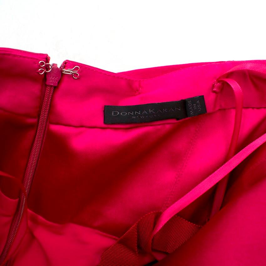 Donna Karan Pink Mikado Silk Gown US 4 2