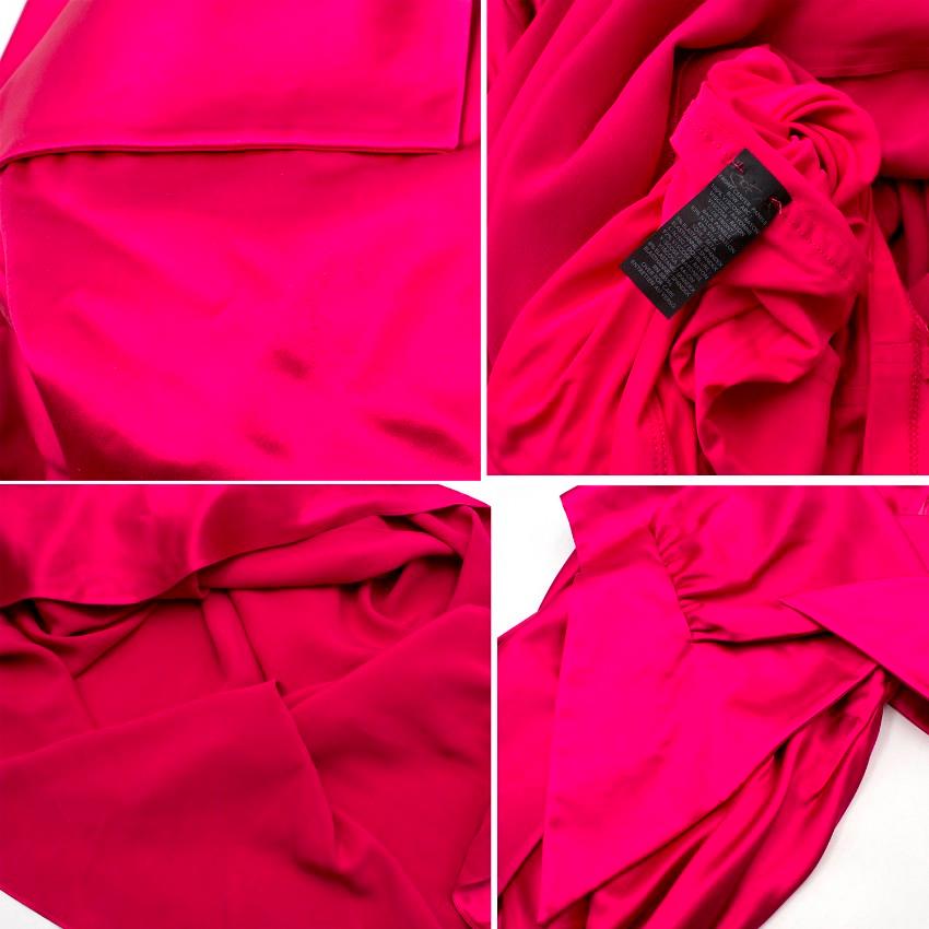 Donna Karan Pink Mikado Silk Gown US 4 4