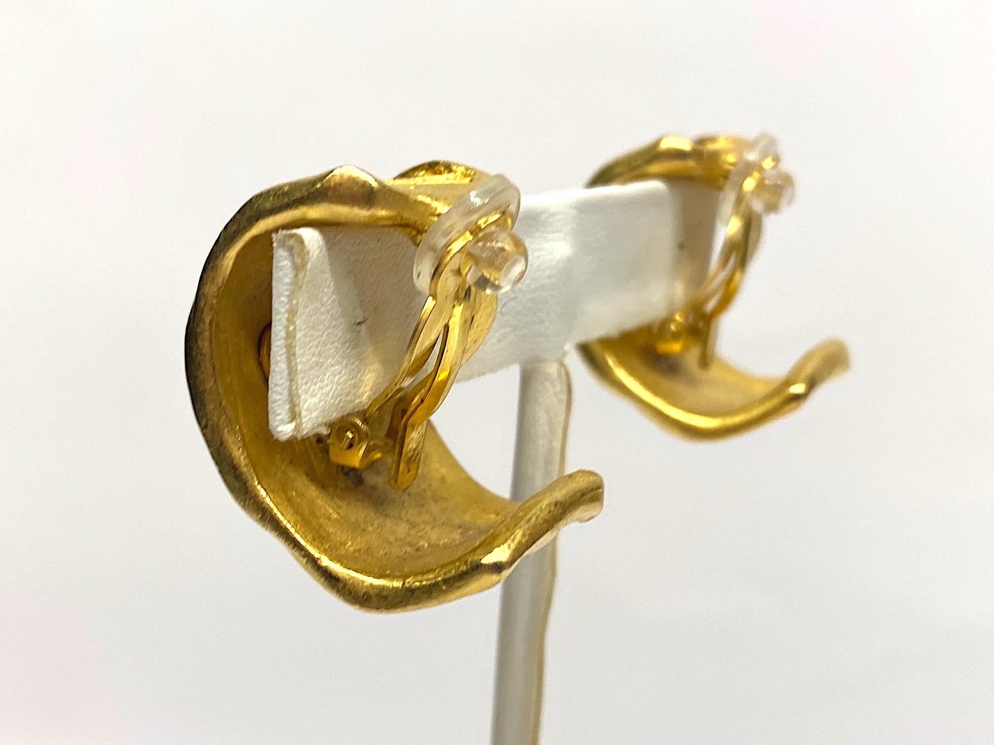 80s gold hoop earrings