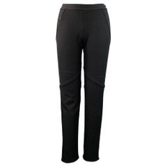 Donna Karan Taglia 10 Pantaloni casual aderenti in misto cotone nero