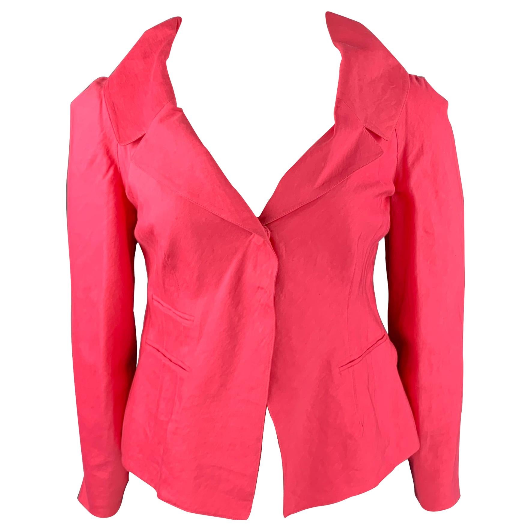 Oversized bolero jacket adorned in real touch pink roses For Sale at