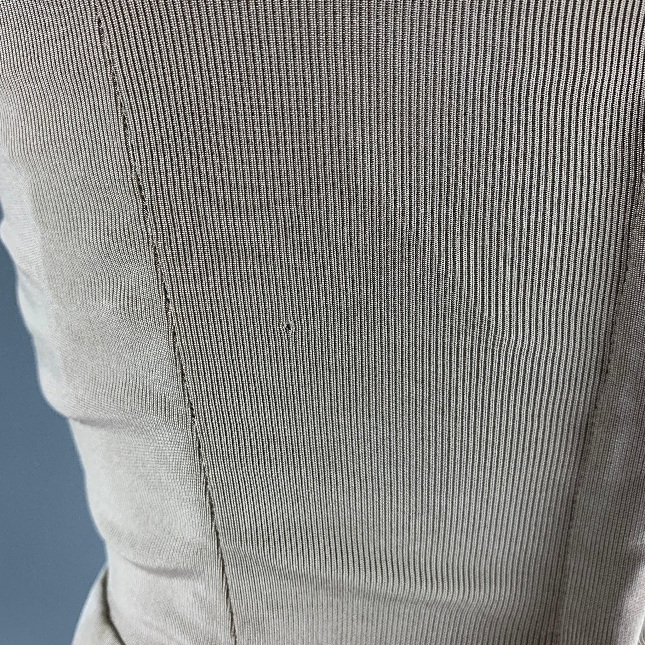  DONNA KARAN Taille 2 - Robe bustier grise en viscose mélangée Pour femmes 