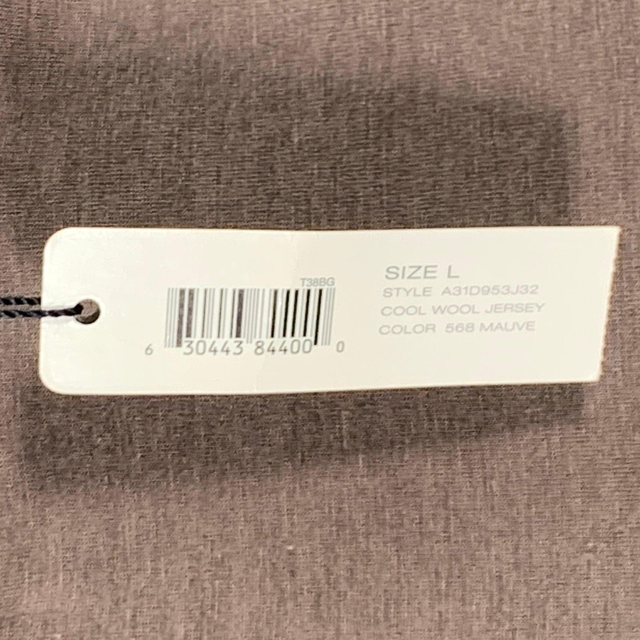 Donna Karan Taglia L Vestito midi senza maniche in jersey di lana marrone increspato in vendita 1