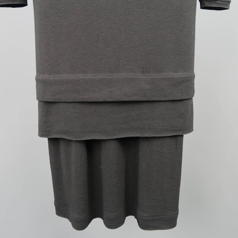 Calvin Klein Women's Long Sleeve Maxi Sheath Formal Dress Black Size 6