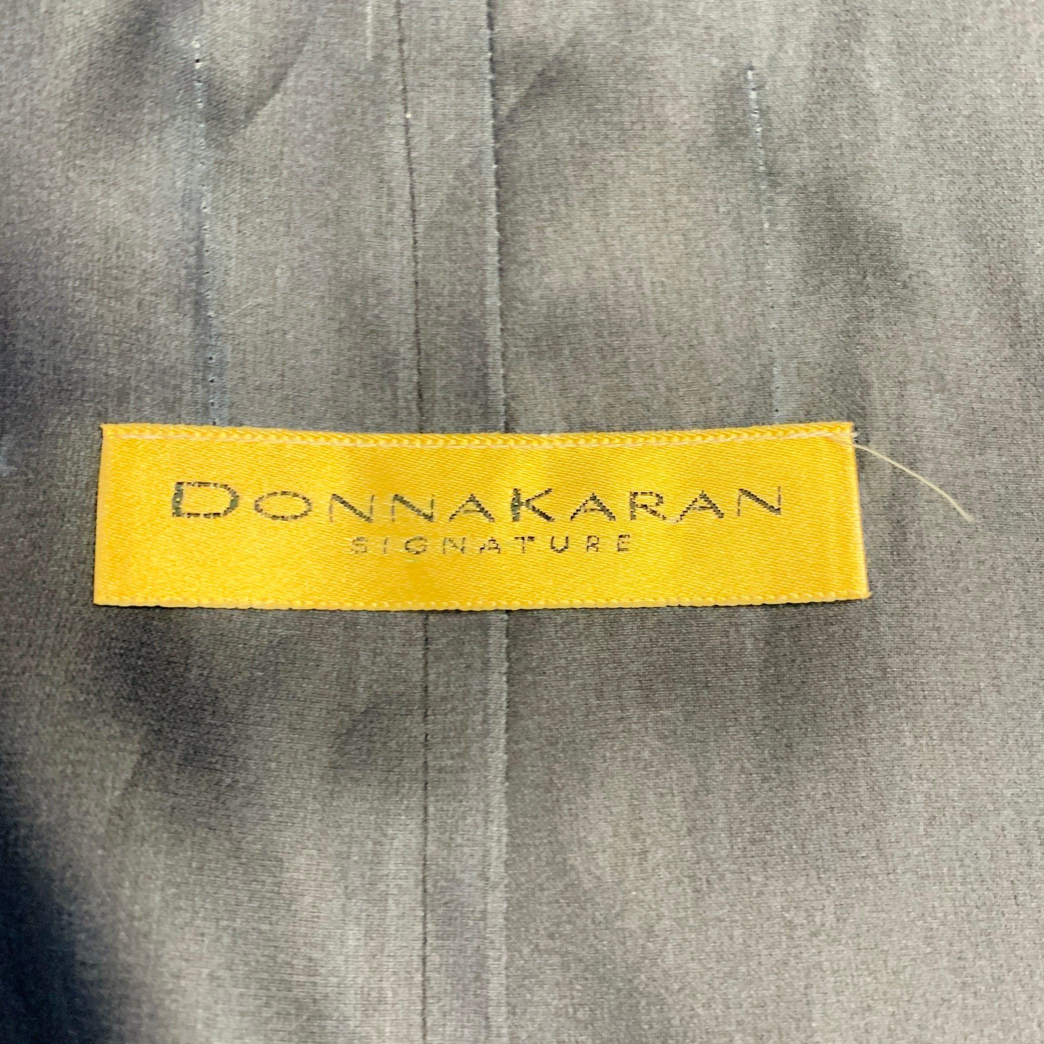 Donna Karan Taglia M Navy Giacca aperta sul davanti con cintura Blazer in vendita 4