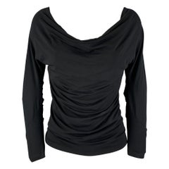 Jersey de manga larga DONNA KARAN Talla S Negro Viscosa Elastano