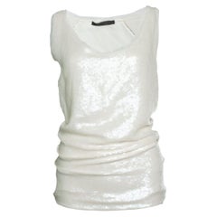 Donna Karan, sleeveless sequinned top