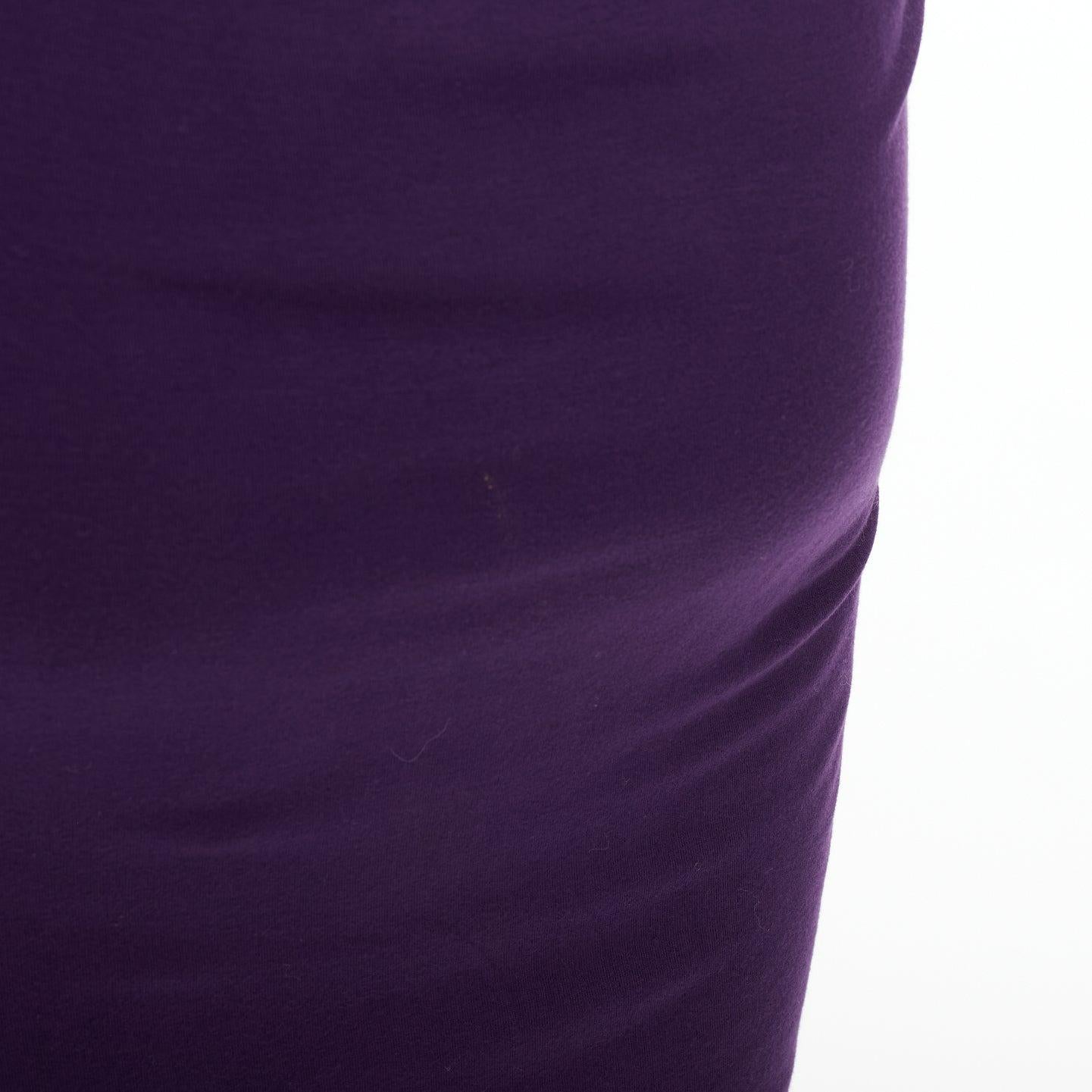 DONNA KARAN Abito con scollo a cuneo e drappeggio in jersey viola V.I.L.A. in vendita 3