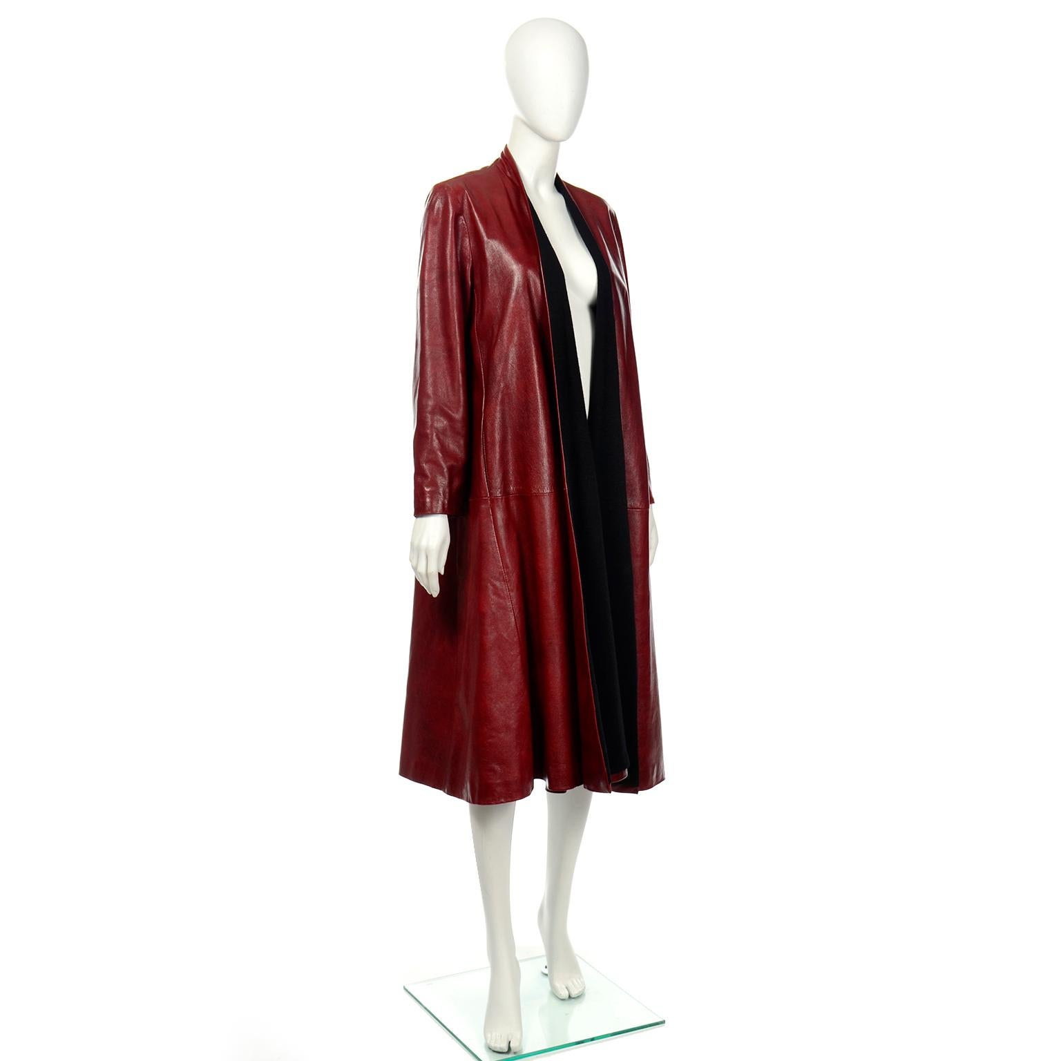 donna karan stretch maxi coat