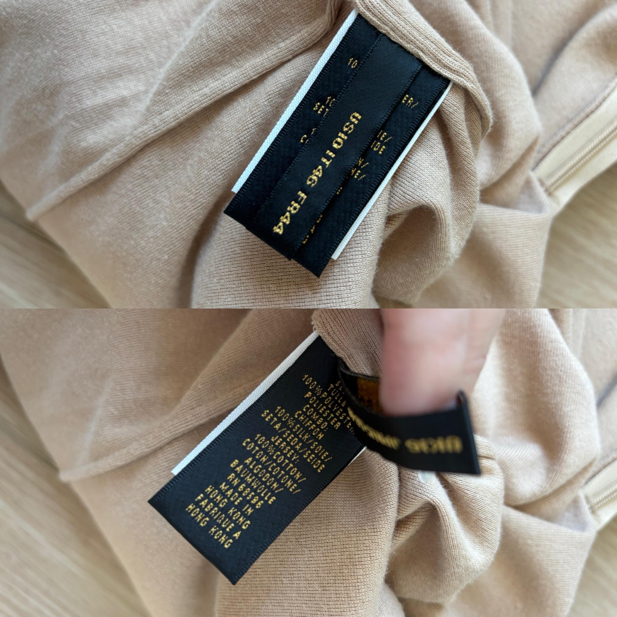 De las mujeres DONNA KARAN Talla 10 Sujetado a Maniquí Vestido Vintage Embellecedor Arena en venta