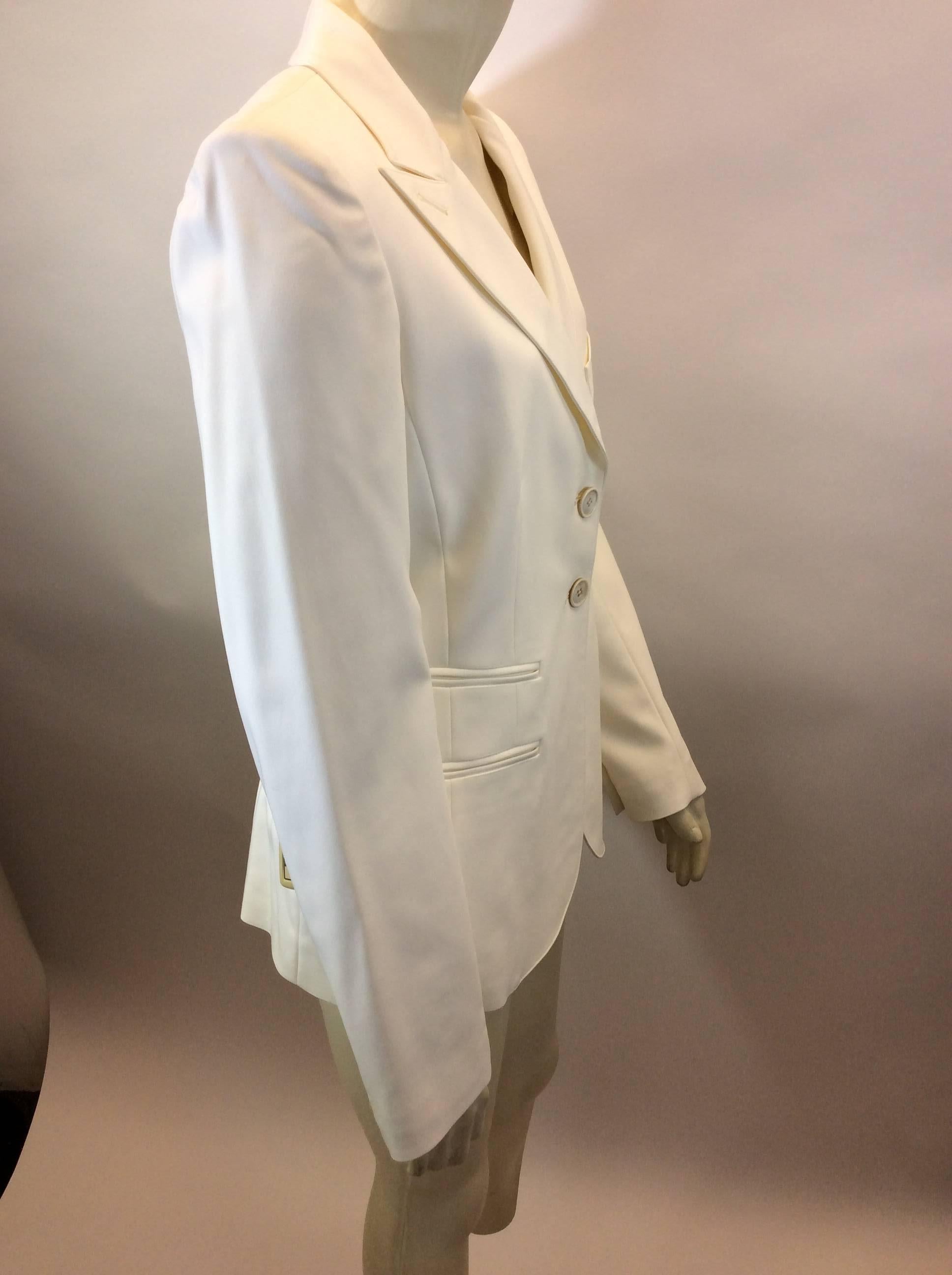 Donna Karan White Blazer NWT In New Condition For Sale In Narberth, PA