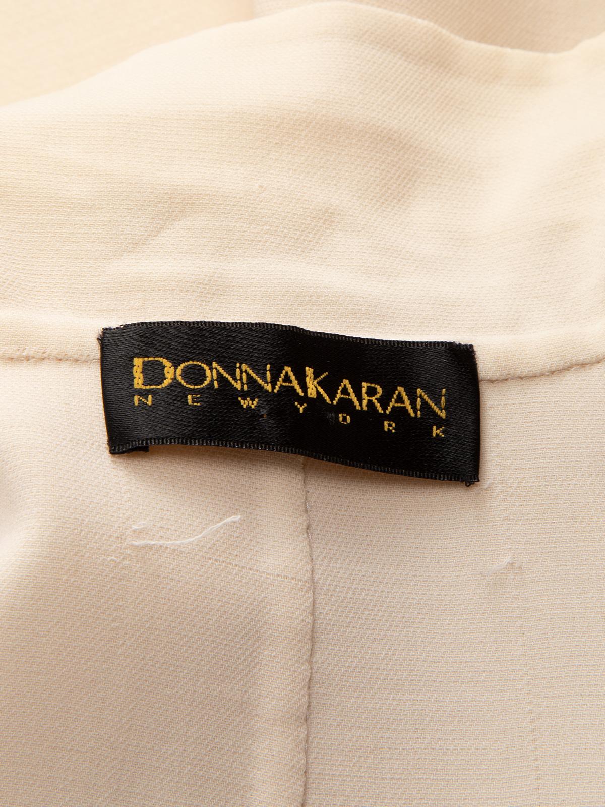 Donna Karan Women's Cream Drop Shoulder Coat 2
