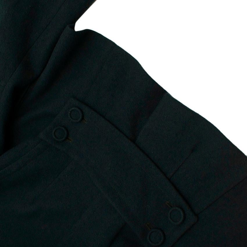 Donna Karan Wool Green Jacket - Size US 14 For Sale 5