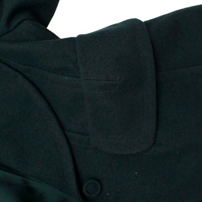 Donna Karan Wool Green Jacket - Size US 14 For Sale 3