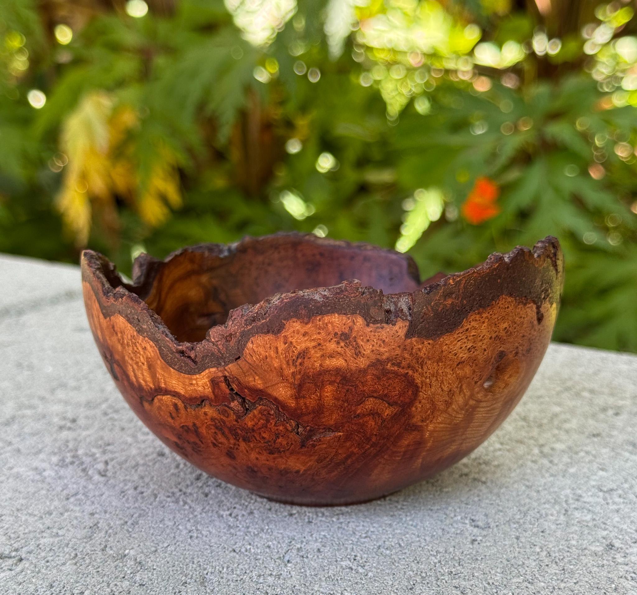 Donna Kausen Handcrafted Cherry Burl Bowl, 2000.