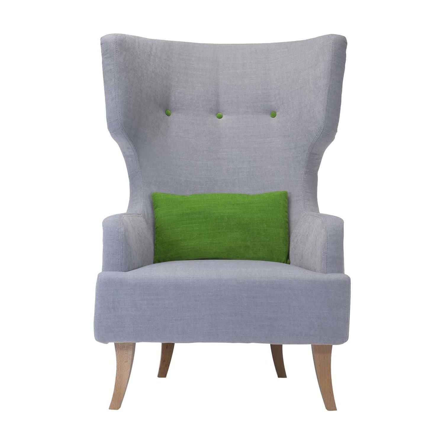 Donna Light Gray Armchair For Sale at 1stDibs