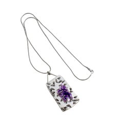 Jagged Amethyst Geode Pendant