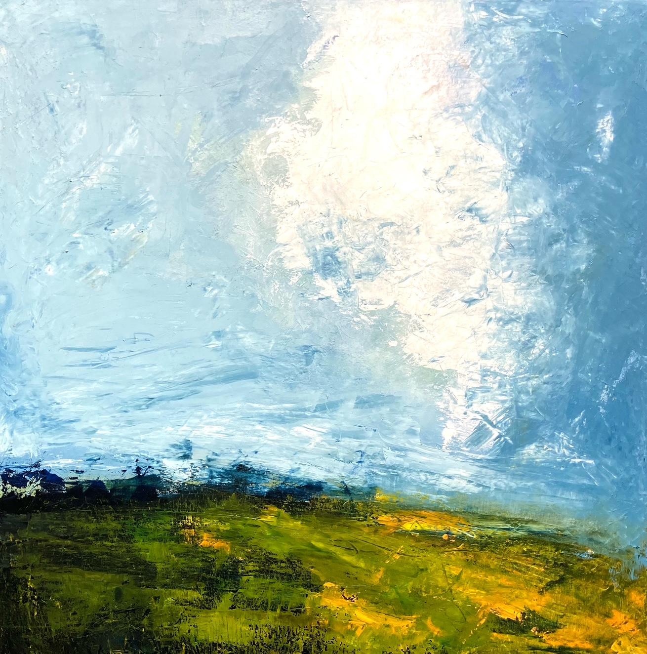 Landscape Painting Donna McGinnis - Ouest soufflant