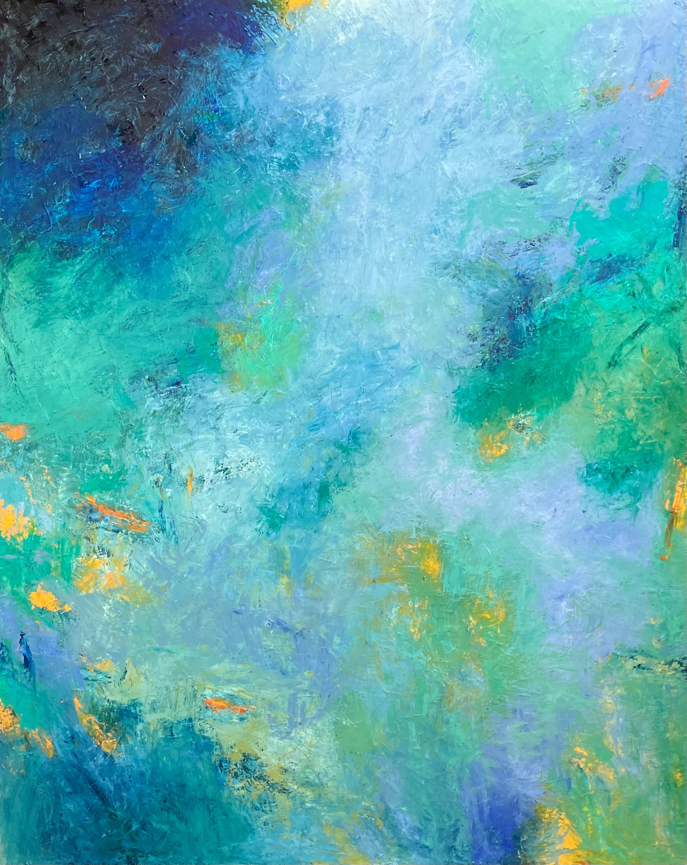 Landscape Painting di Donna McGinnis - Nell'acqua