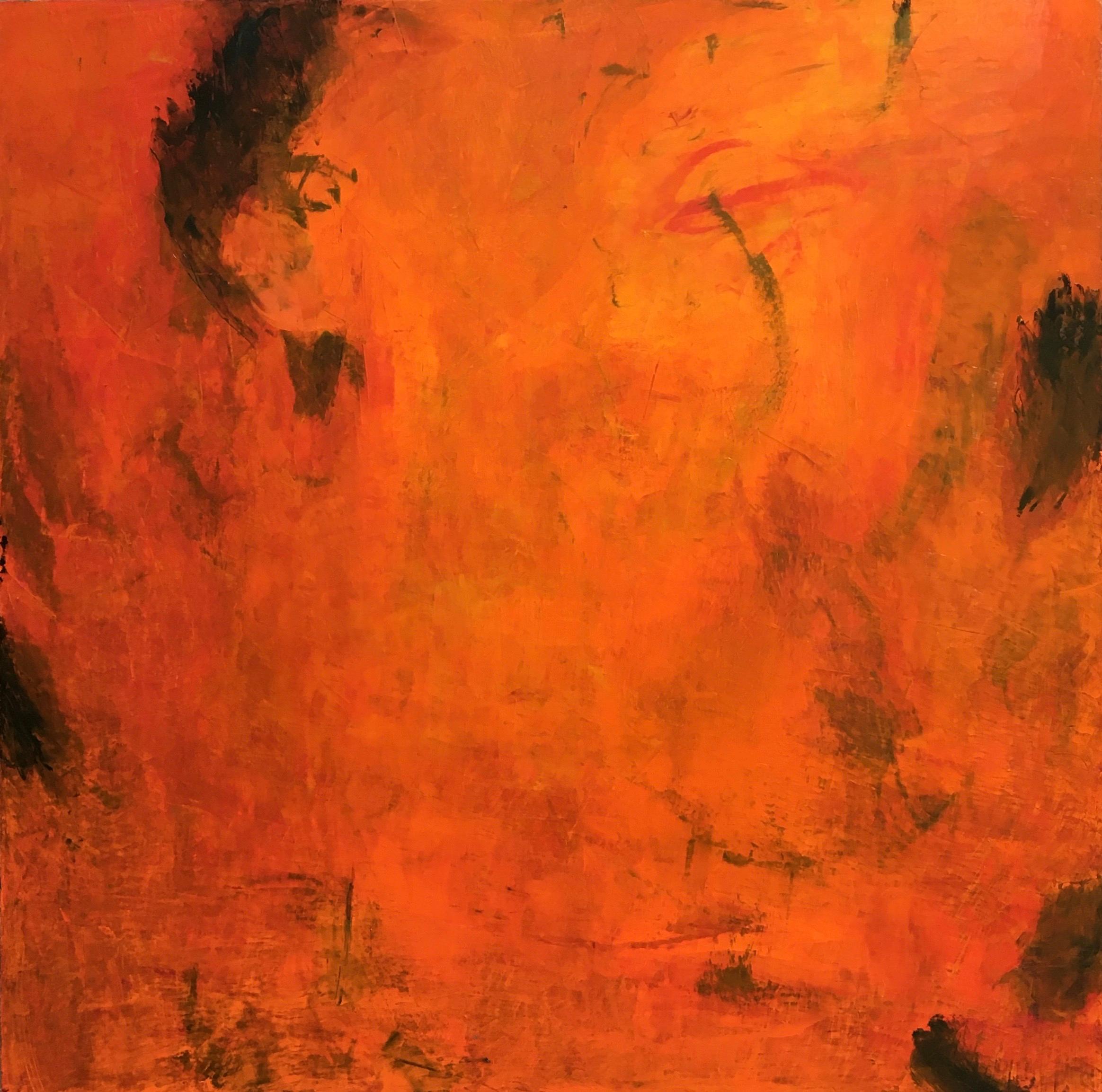 Landscape Painting di Donna McGinnis - Brezza arancione