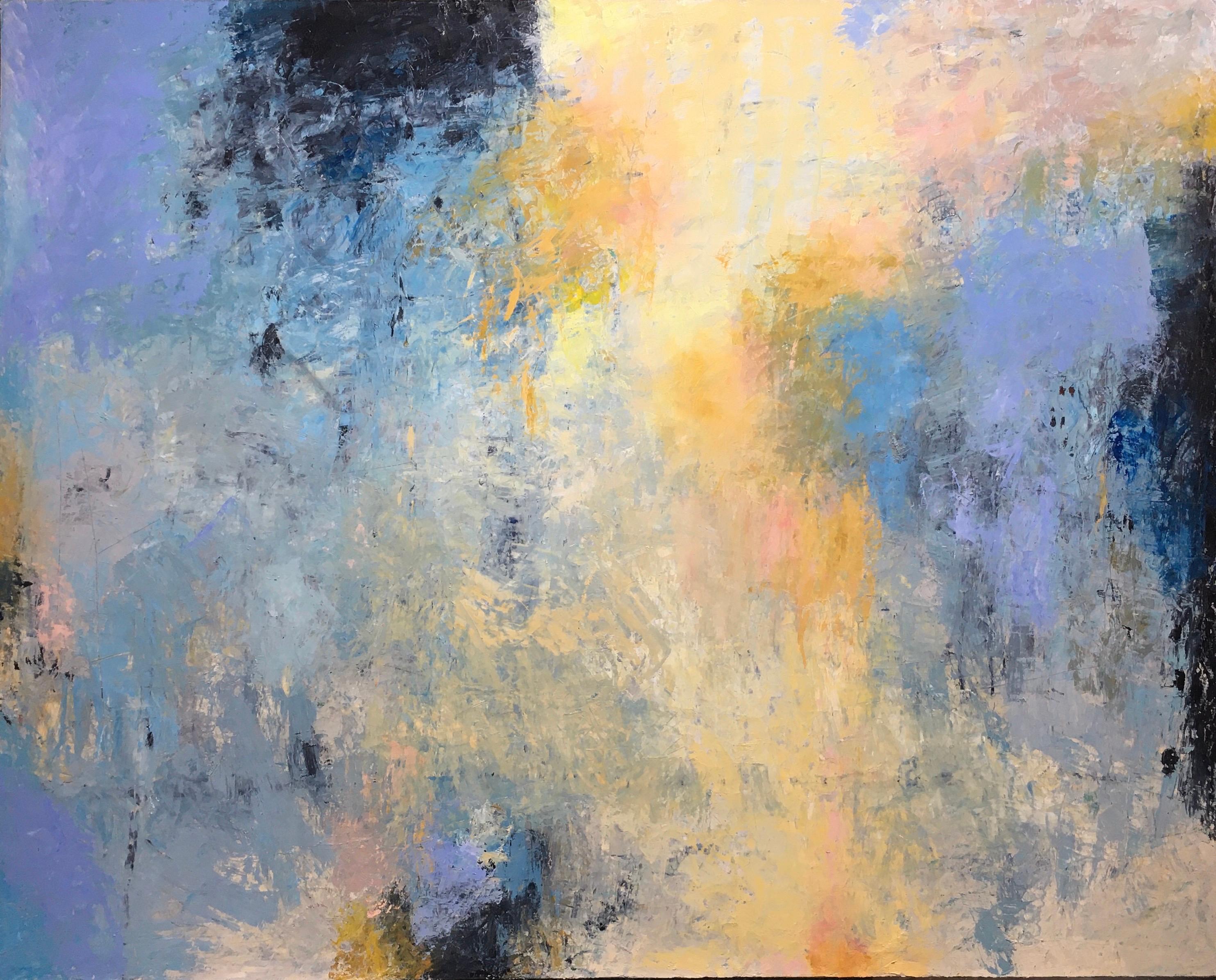 Landscape Painting di Donna McGinnis - Blu Pacifico