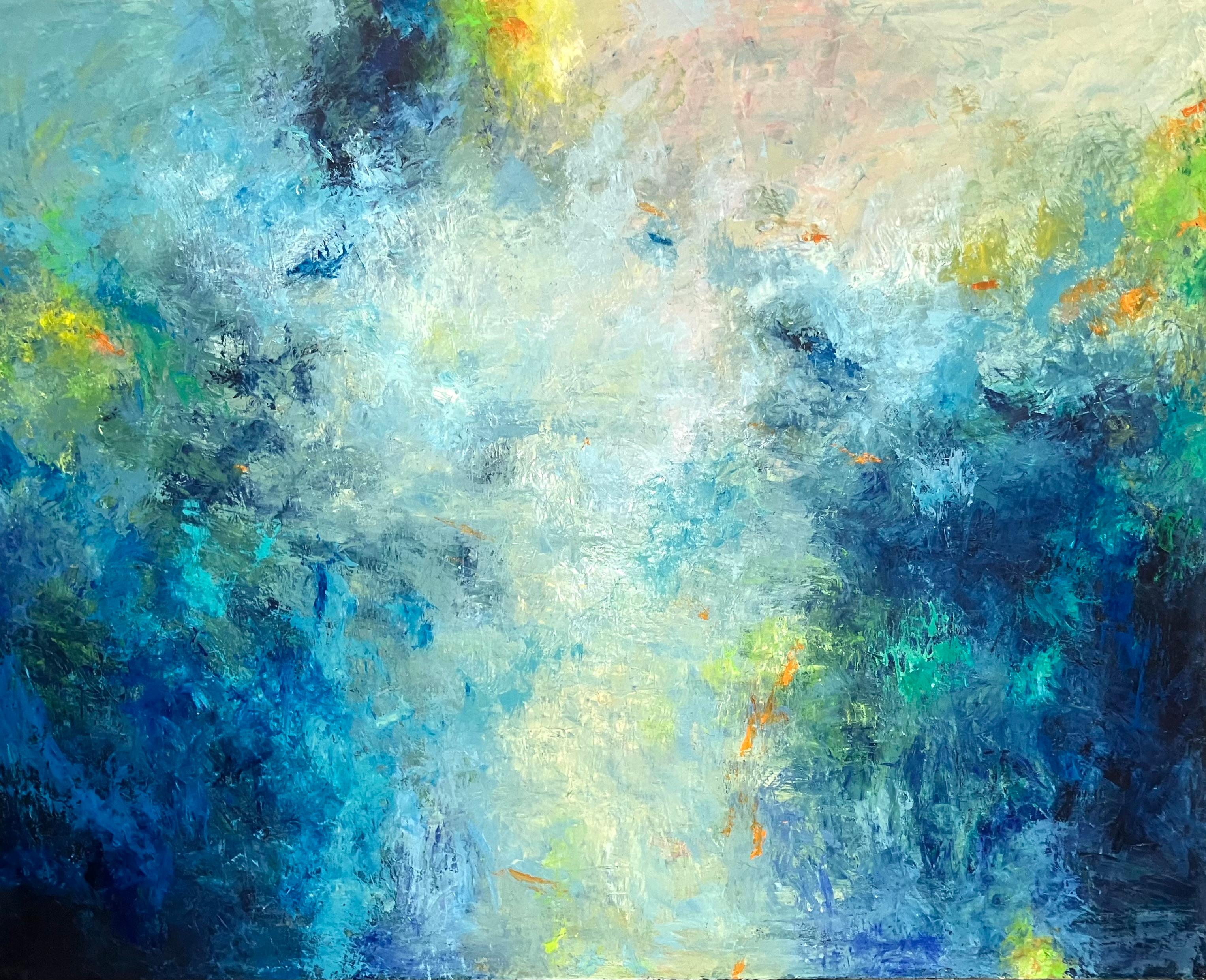 Landscape Painting Donna McGinnis - Sous l'eau