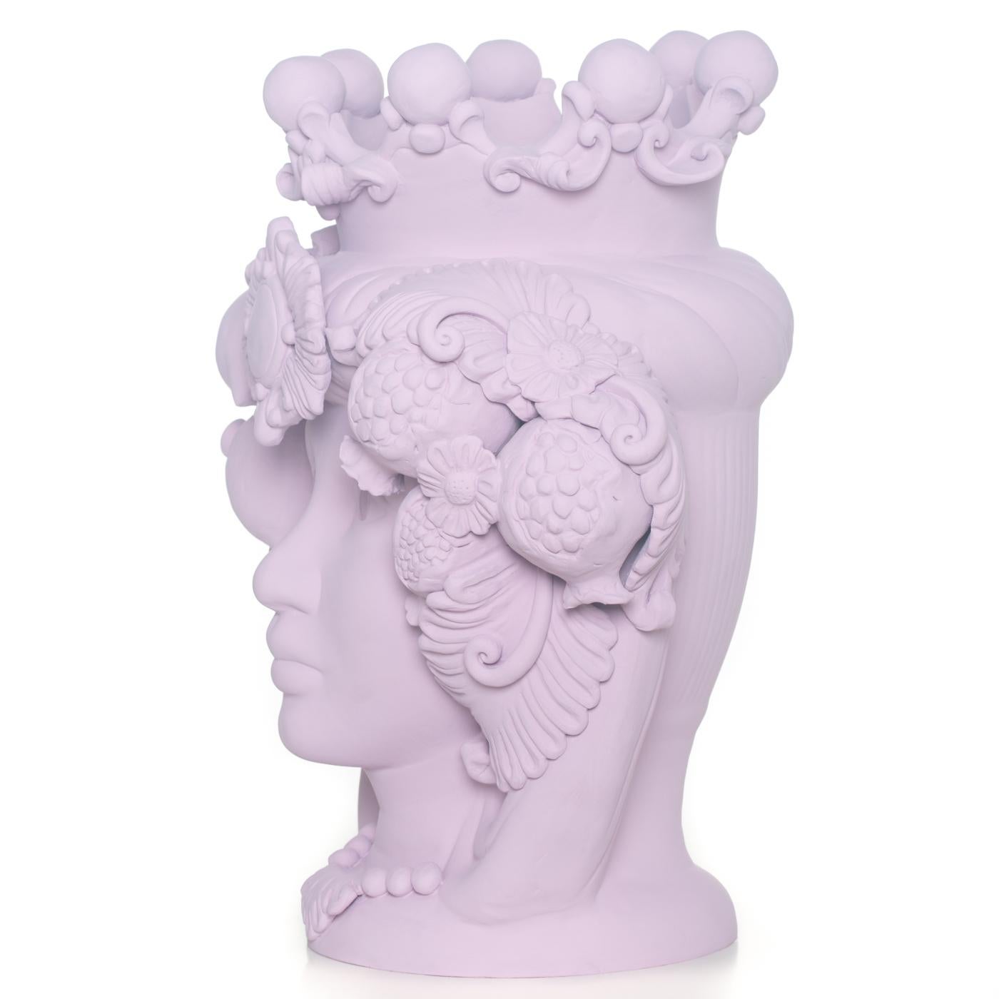 italien Vase à tête Donna Rosalia en vente