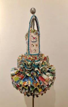 Dress Sculpture, vintage books, Child At Heart