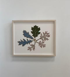 Hitkwike Pocantico River - Hojas Textiles Botánicas Mixtas Contemporáneas