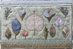 Tailored Herbaria Pocantico River Watershed Four - Pink Blue Textile Leaves 2023