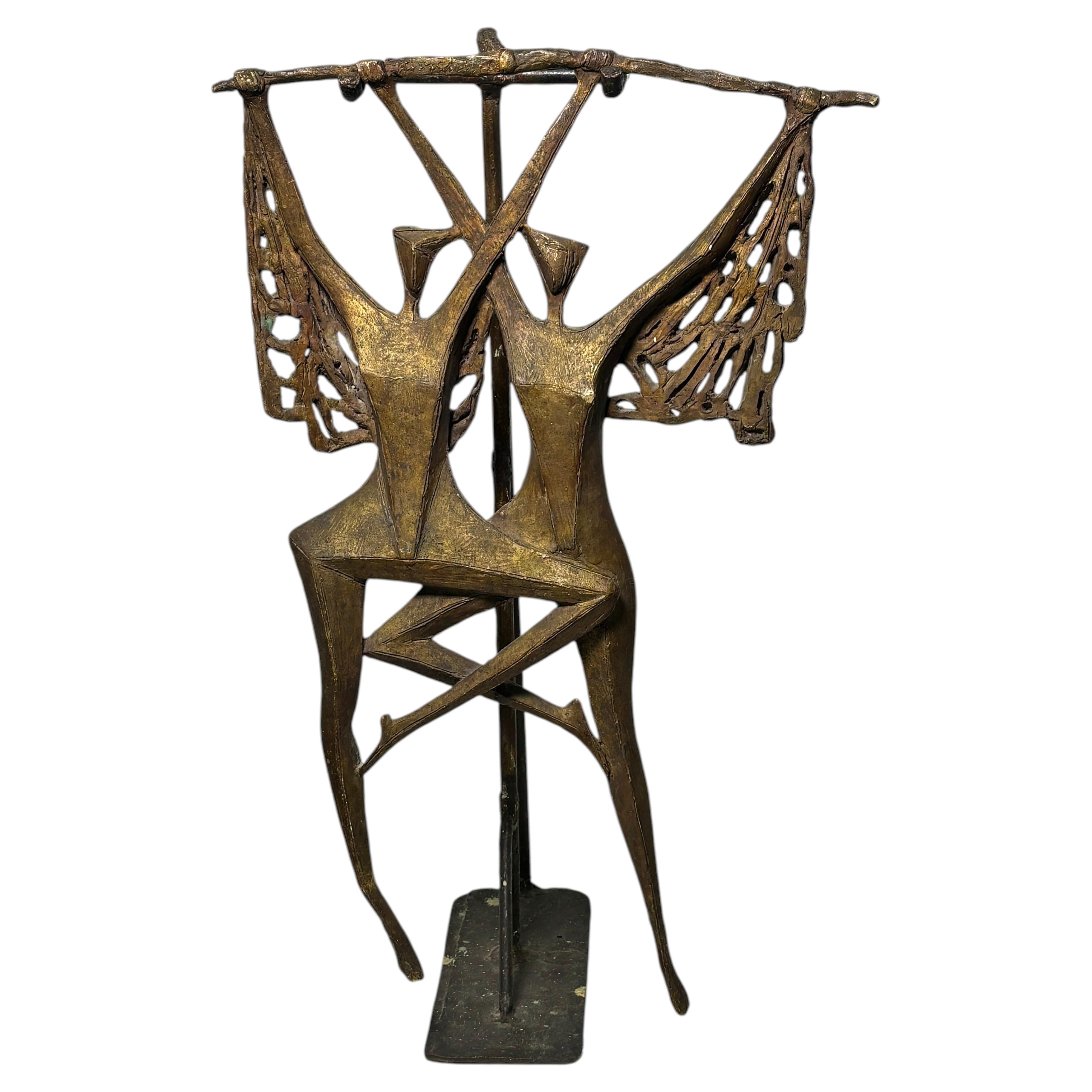 Donne Volanti Bronze Sculpture by Giovanni Ferrabini