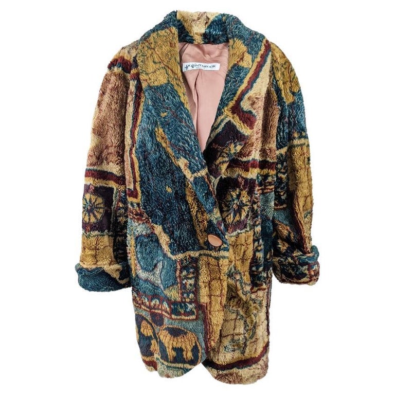 Veste En Jean Fourrée Vintage Années 80 - Bleu, Taille M, Marque Smockey, Occasion Très Bon état