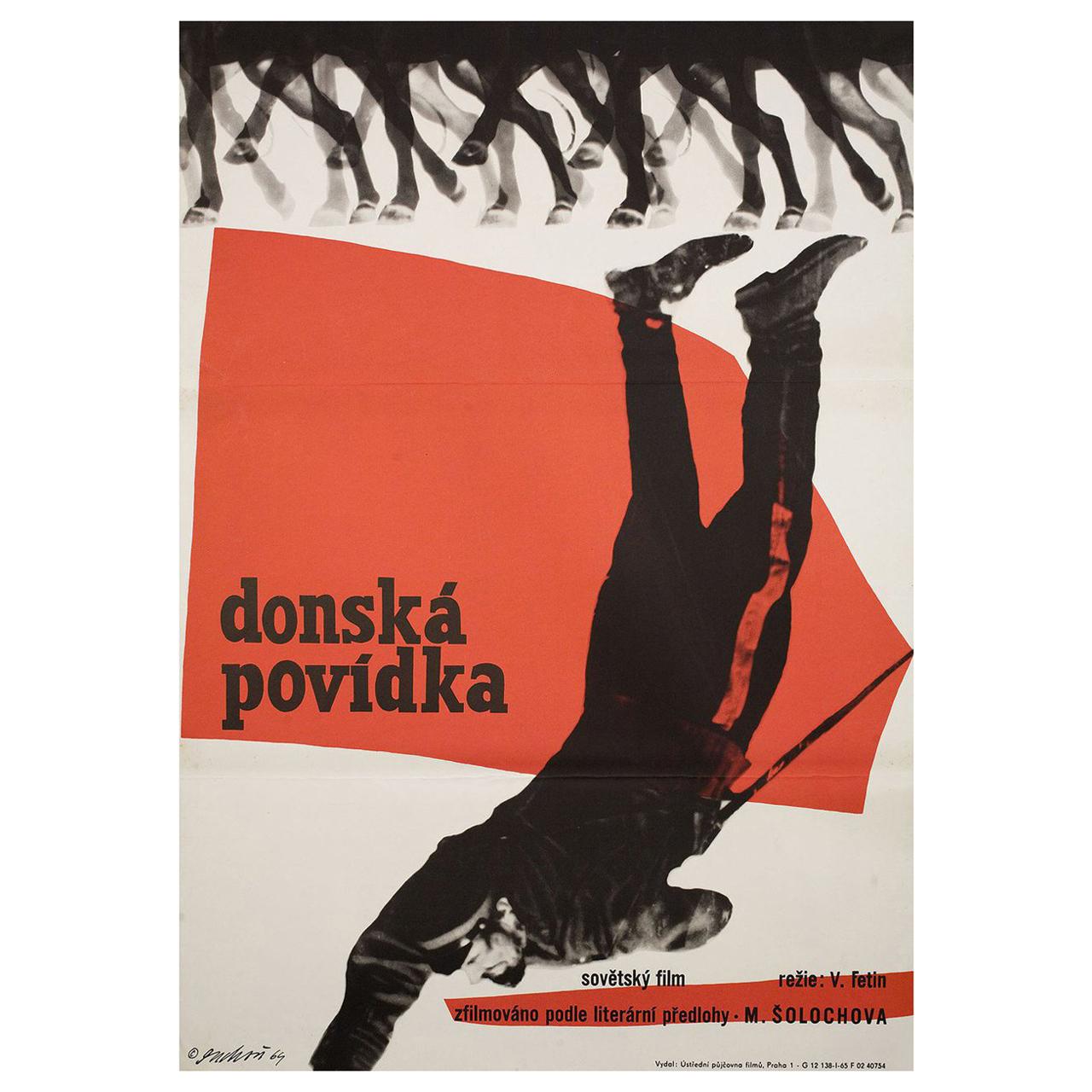 Donskaya povest 1965 Czech A1 Film Poster