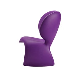 Don't F**K With The Mouse Armchair in Purple Recyclable Polyethylene by Ron Arad