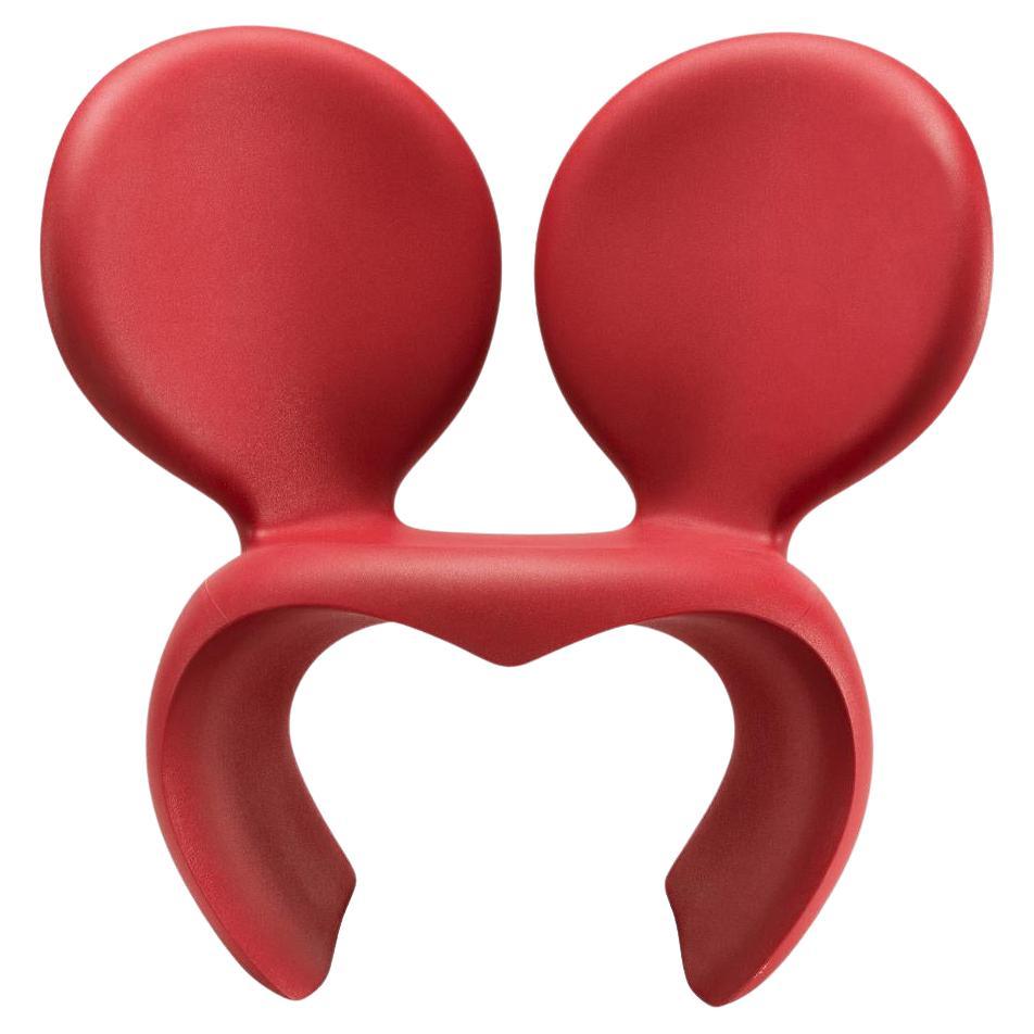 Don't F**K With The Mouse fauteuil en polyéthylène recyclable rouge de Ron Arad