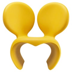 Don't F**K With The Mouse Armchair in Yellow Recyclable Polyethylene by Ron Arad