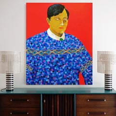 'Don't Sweat the Small Stuff' Portrait Painting by Alan Fears Pop Art