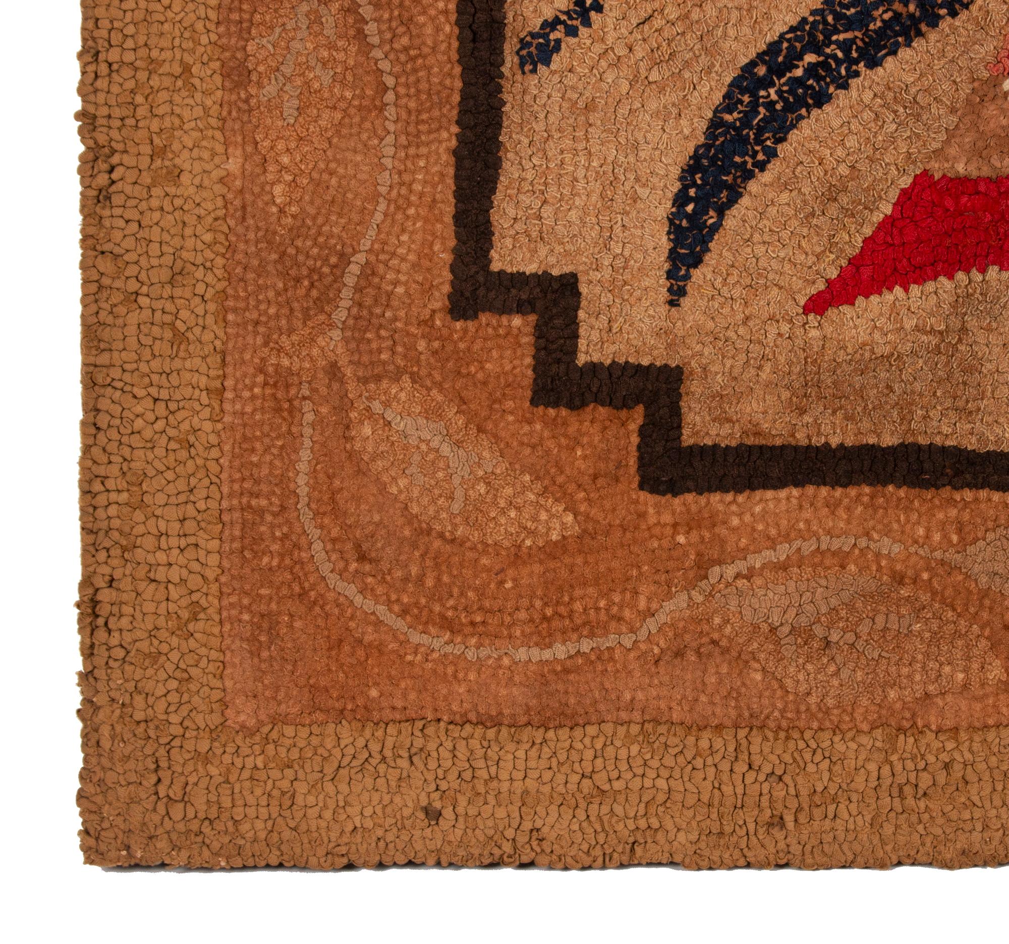 Tapis à capuche « Don't Tread on Me », vers 1880-1910 Bon état - En vente à York County, PA
