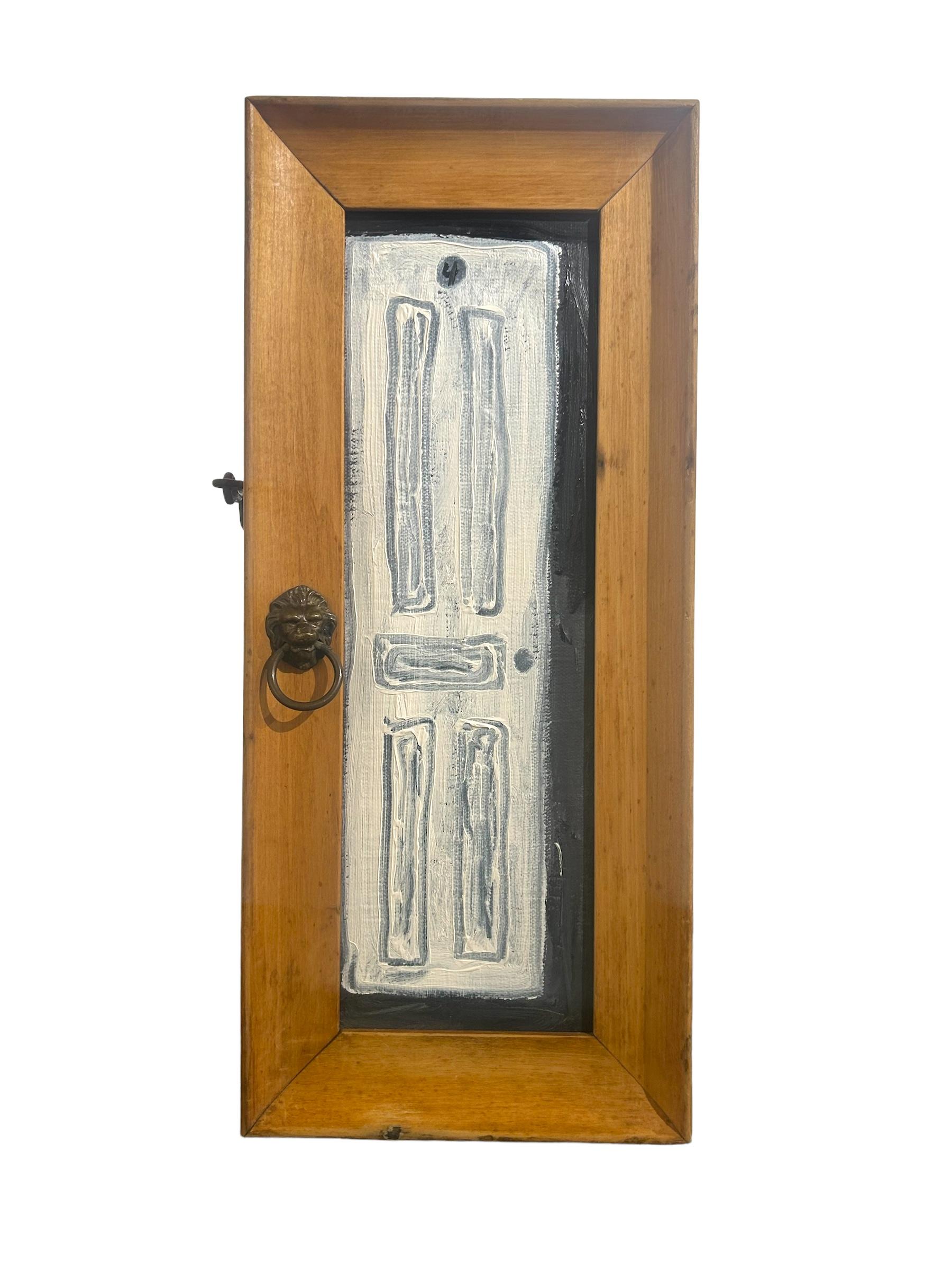 American Don't You Dare - Multi-Panel Folding Door Painting, Objet D'art  For Sale