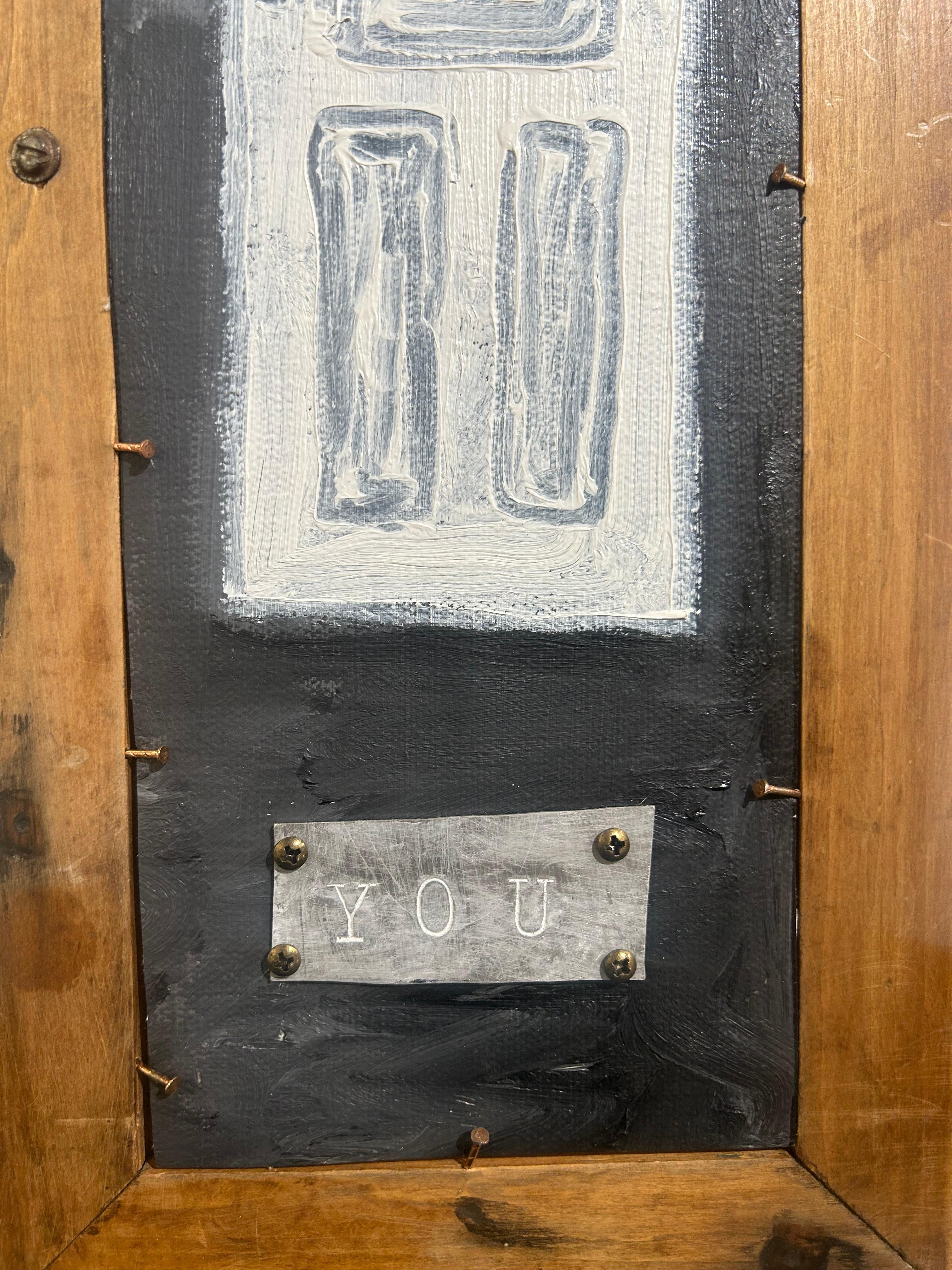 Don't You Dare - Multi-Panel Folding Door Painting, Objet D'art In New Condition For Sale In Chicago, IL
