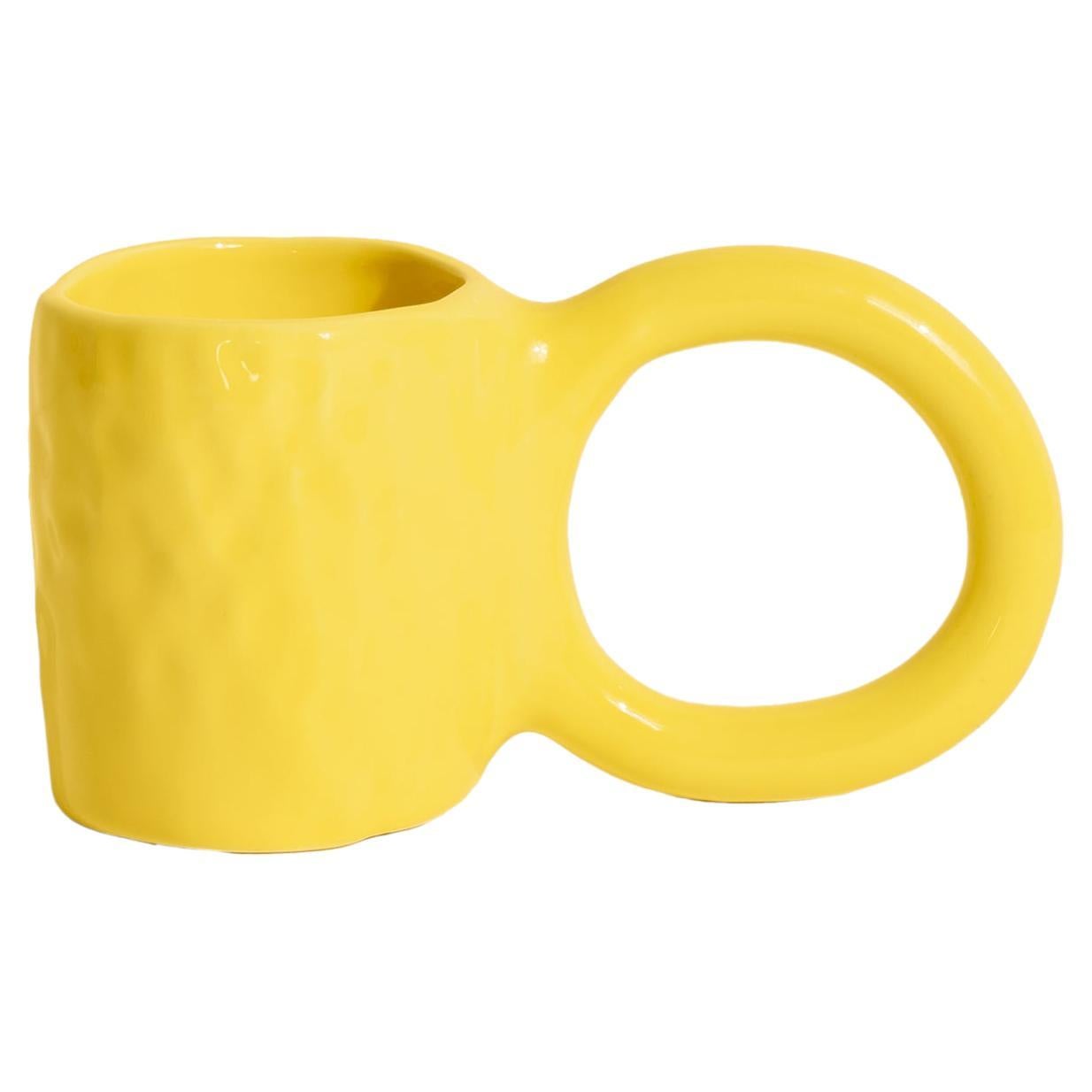 PETITE FRITURE Donut, Medium Mug, Lemon, Designed by Pia Chevalier For Sale