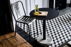 Donut Round Black Bistro Table