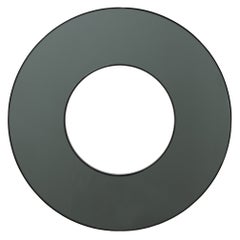 Donut Round Black Tinted Contemporary Mirror with Back Illumination, XL
