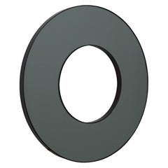 Donut Round Black Tinted Customisable Mirror with Back Illumination, Large
