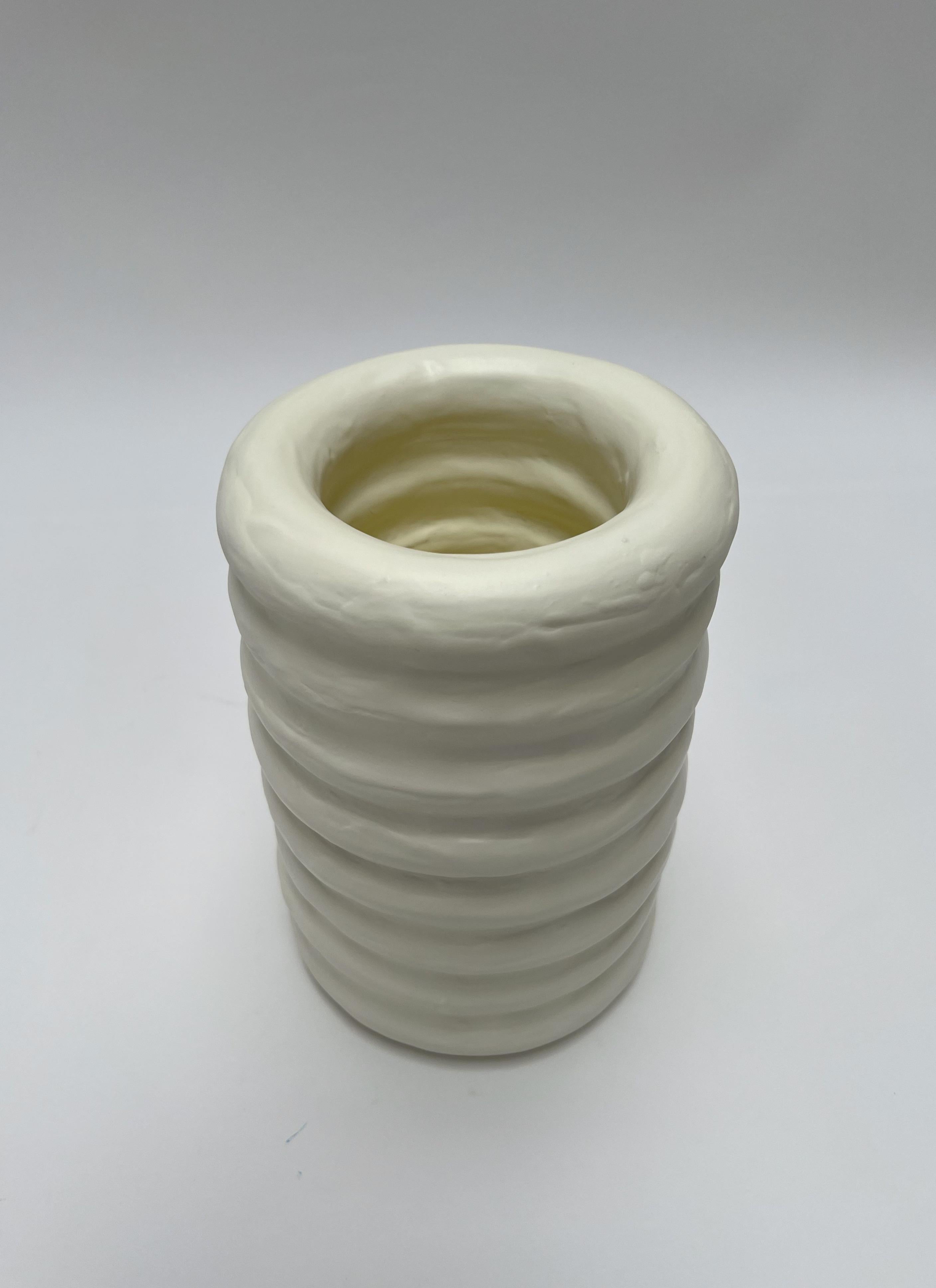 American Donut Vessel in Gypsum & Fiberglass by Brent Warr Studios For Sale